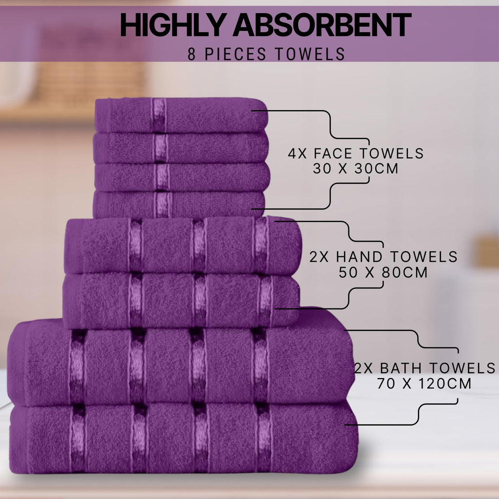 NFK 8 Piece Towel Set
