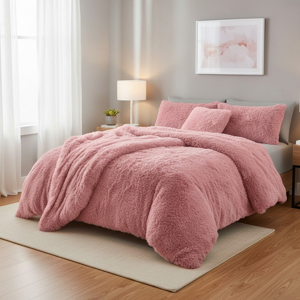 NFK Snuggle Scape Fleece Duvet Cover Set