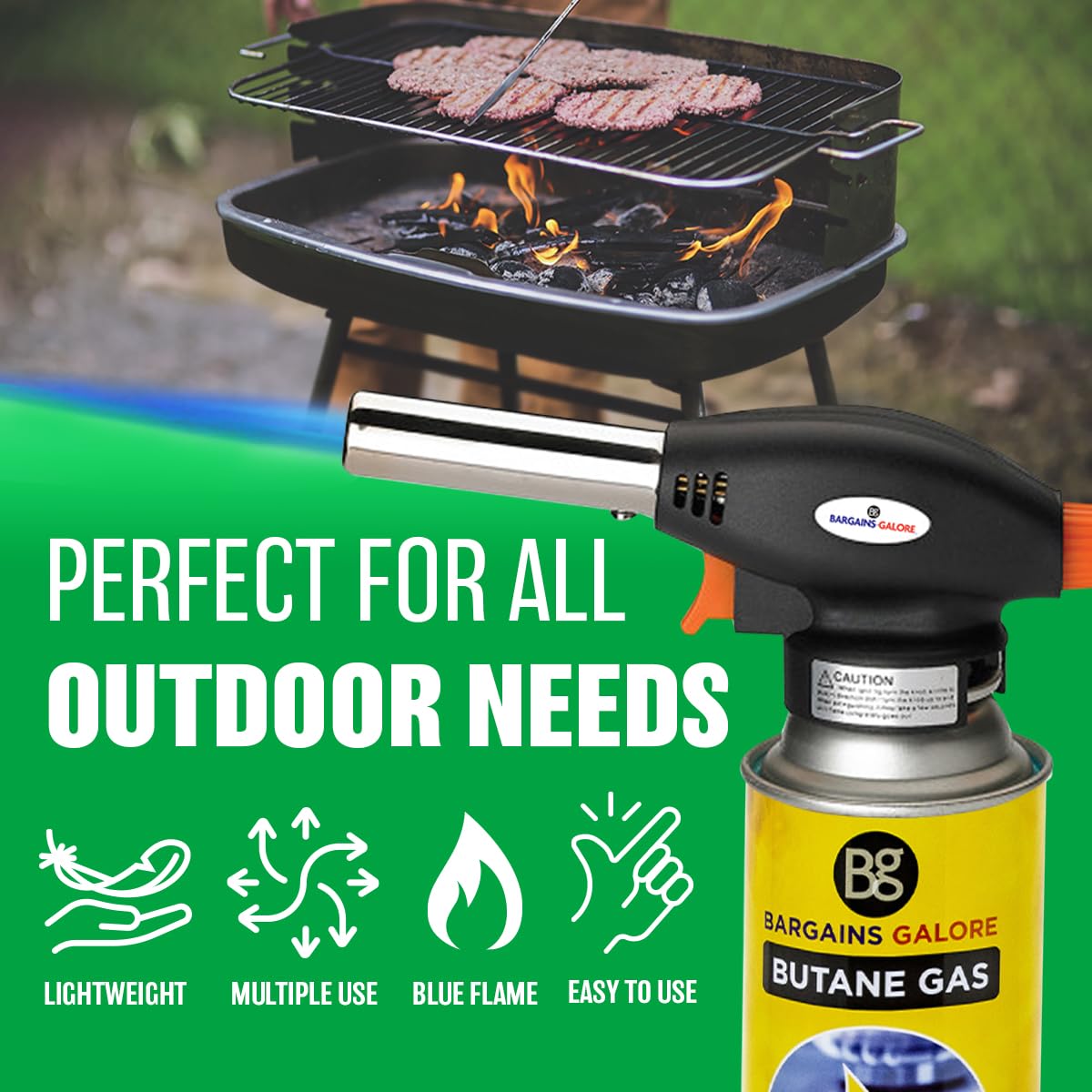 Marksman 8 BUTANE GAS BOTTLES CANISTER CAMPING HEATER COOKER BBQ