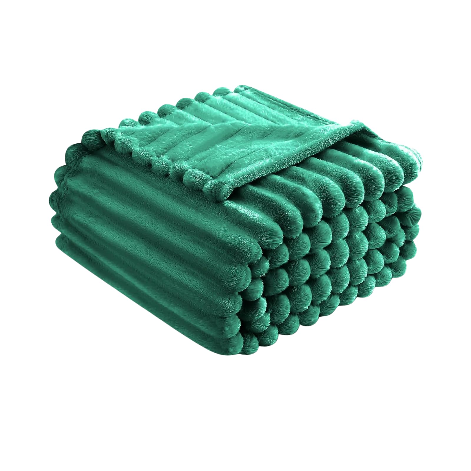 Luxury Chunky Ribbed Throw Blanket - Fluffy Sherpa Fleece, Thermal Warmth & Hypoallergenic - Cozy Extra Large Throws for Sofa, Bed, Couch