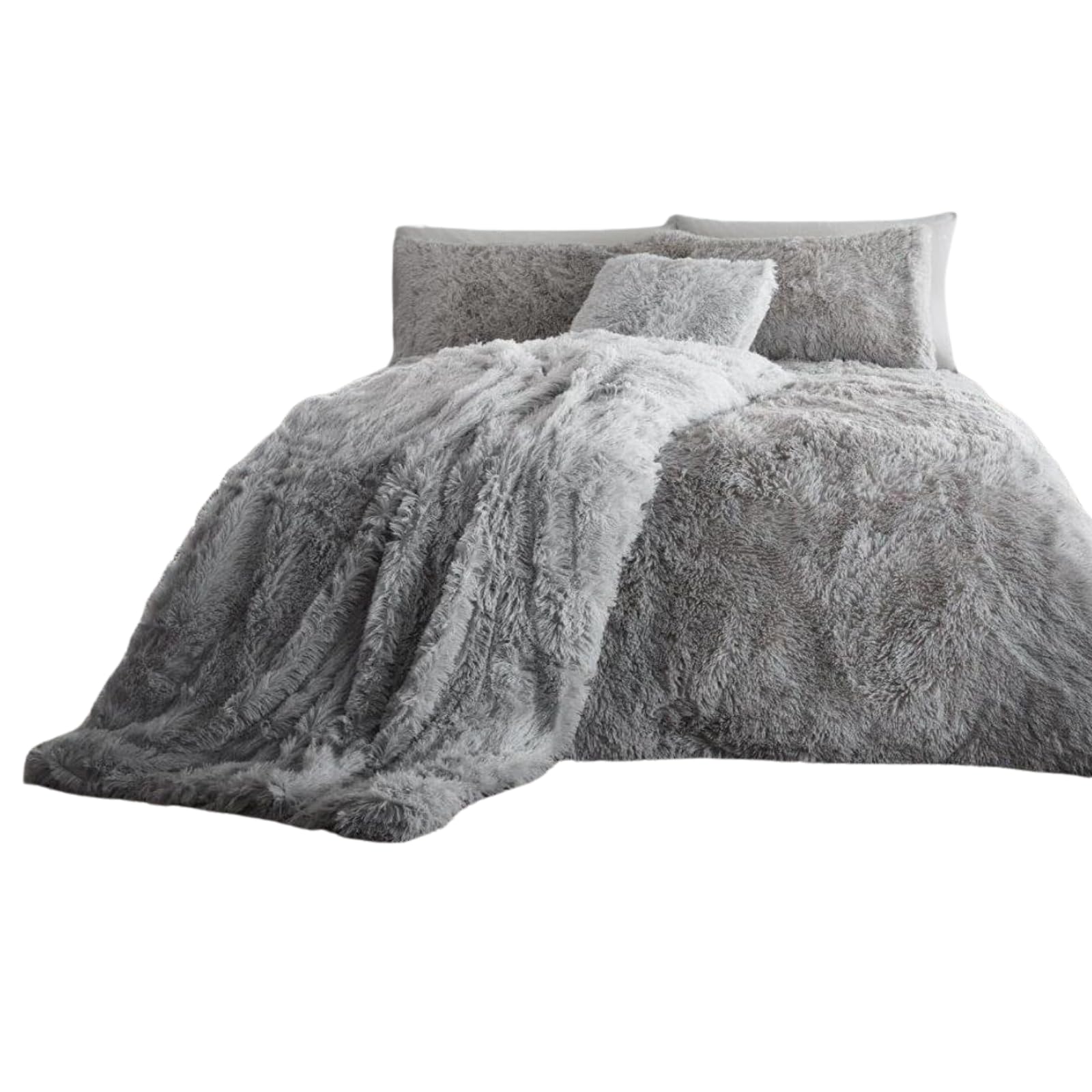 NFK Textile Snuggle Scape Fleece Duvet Set Luxury Bedding Super Soft Warm & Cosy Fluffy Fur Duvet Set