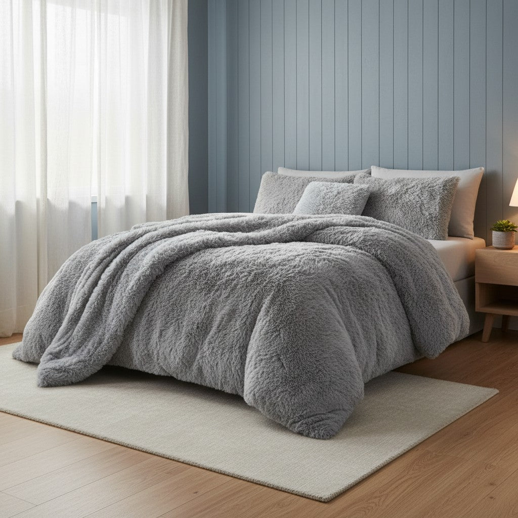 NFK Snuggle Scape Fleece Duvet Cover Set
