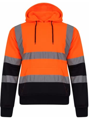 NFK TEXTILE Hi Viz Pullover Hoodie Workwear Tops Pullover Single and Double Tone High Visibility Security Hoody
