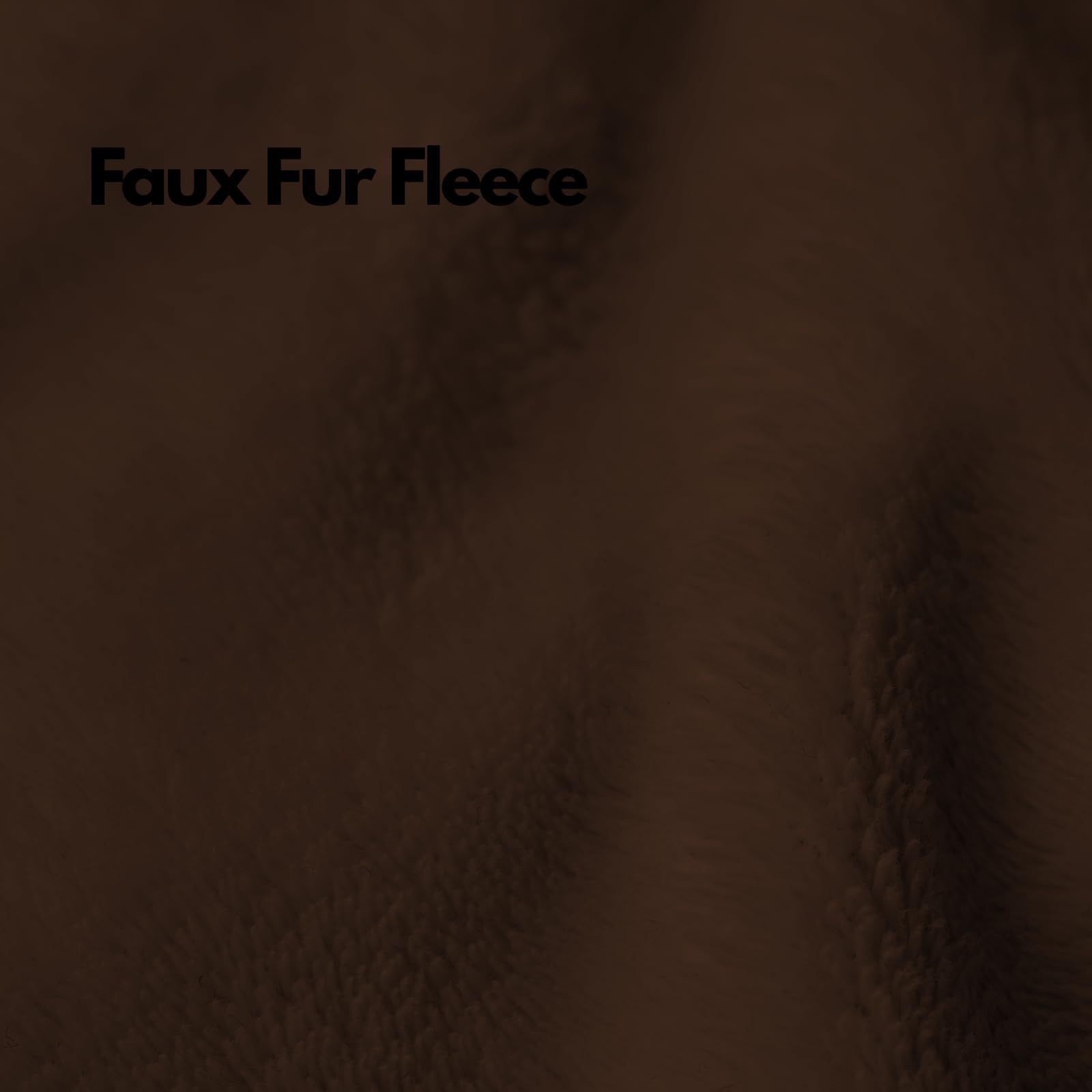 NFK Faux Fur Fleece Throw Blanket