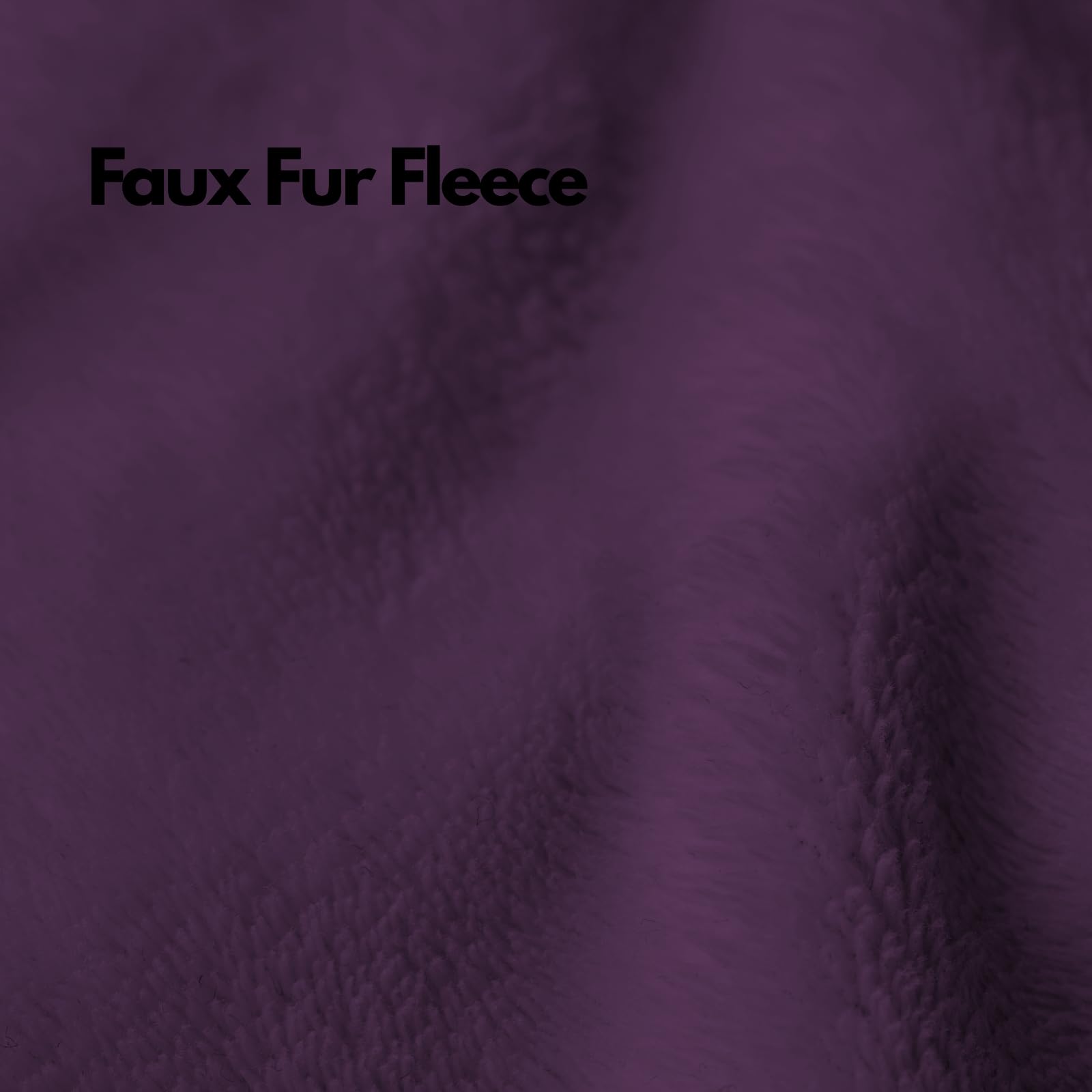 NFK Faux Fur Fleece Throw Blanket