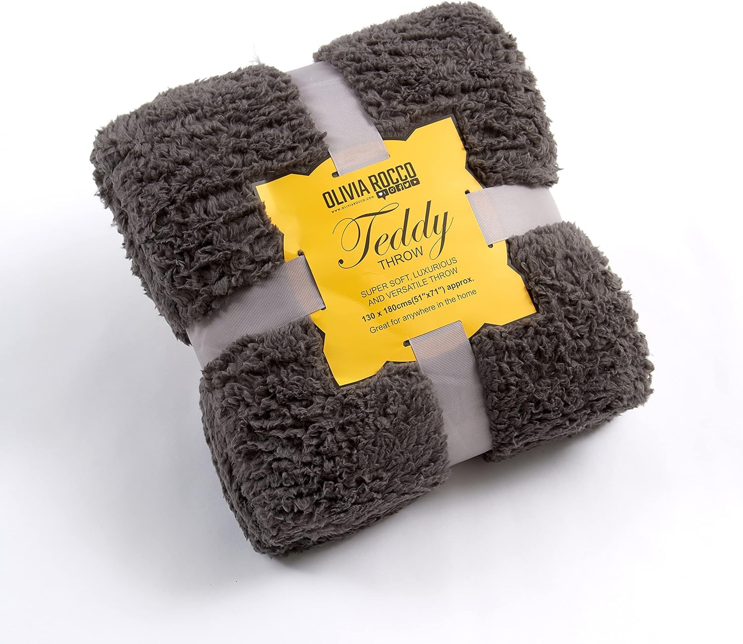 NFK TEXTILE Teddy Bear Throws Super Soft Luxurious Warm Cozy Sofa Settee Bed Sherpa Fleece Blankets Non-Allergic Travel Kids Adults Blankets