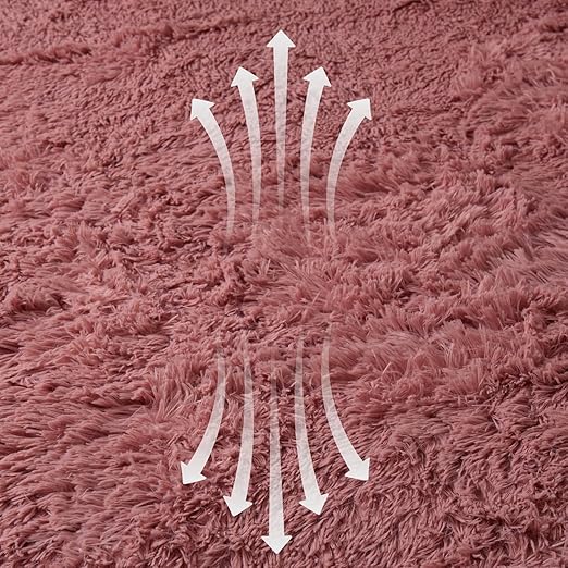 Luxury Fluffy Fur Snuggle Scape Zip Duvet Cover Cuddle Warm Quilt Bedding Set Snuggle Scape Fleece Bedding Duvet