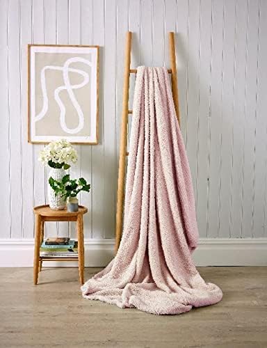 NFK TEXTILE Teddy Bear Throws Super Soft Luxurious Warm Cozy Sofa Settee Bed Sherpa Fleece Blankets Non-Allergic Travel Kids Adults Blankets