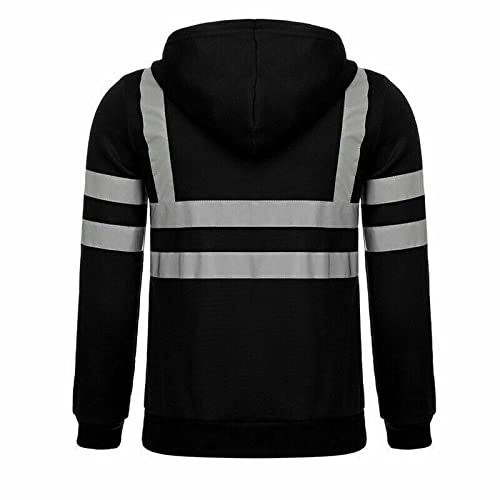 NFK TEXTILE Hi Viz Pullover Hoodie Workwear Tops Pullover Single and Double Tone High Visibility Security Hoody