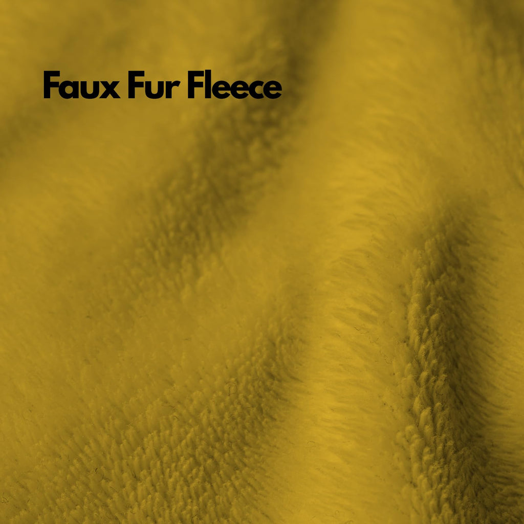 NFK Faux Fur Fleece Throw Blanket