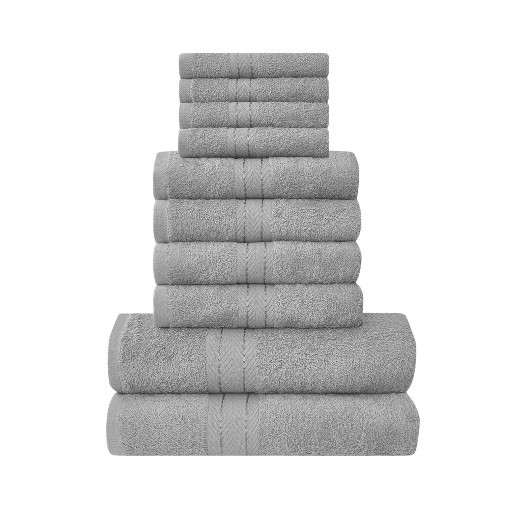 NFK 10 Piece Egyptian Cotton Towel Set